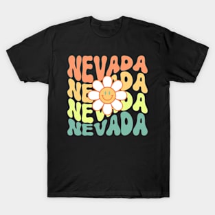 Nevada Groovy Daisy Travel Wanderlust State T-Shirt